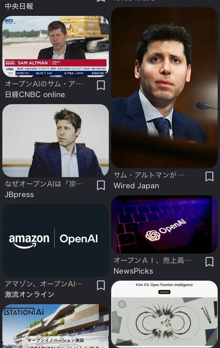 オープンAIのGoogle画像検索結果。WIRED Japanのポートレートなど